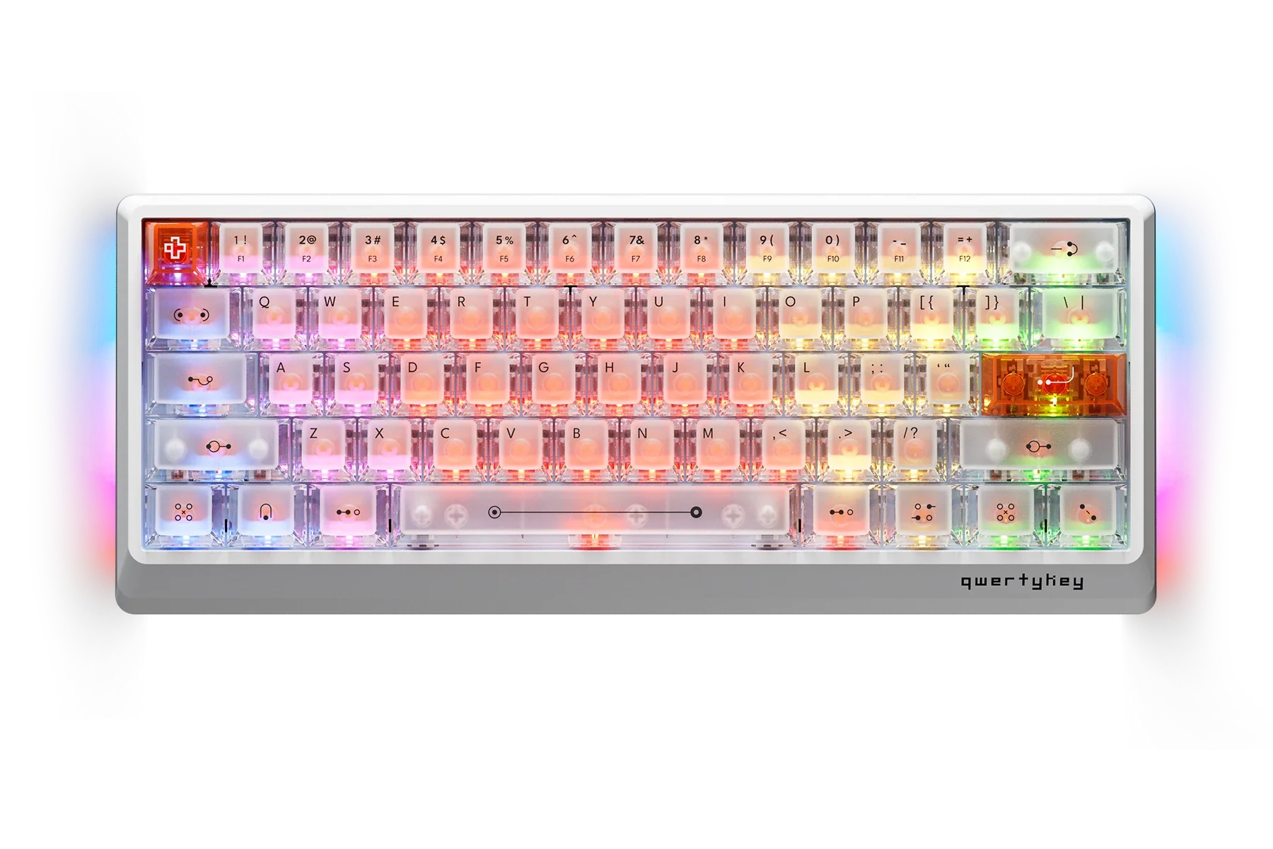 QwertyKey61 HE-PL Phantom White keyboard
