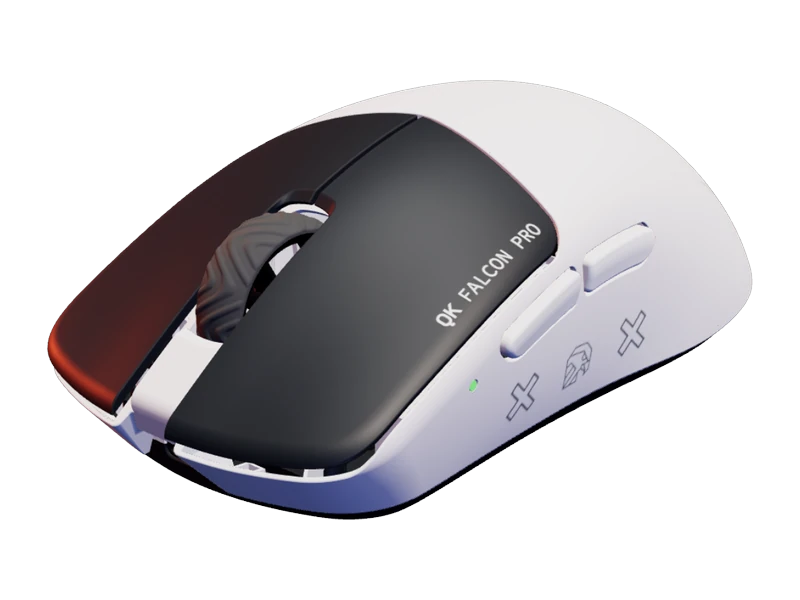 QK FALCON PRO White wireless mouse