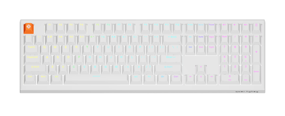 QK100H PRO White mechanical keyboard