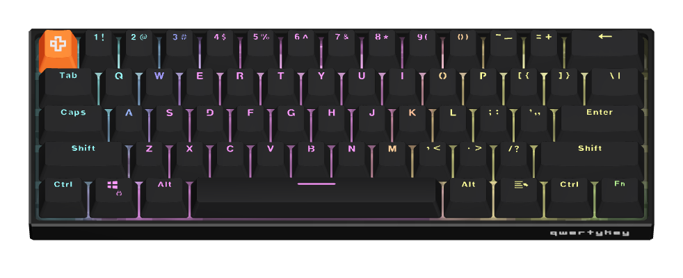 QK61H PRO Black mechanical keyboard