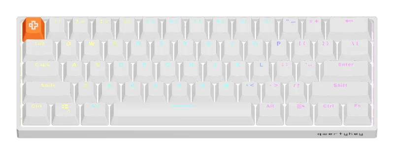 QK61H PRO White mechanical keyboard