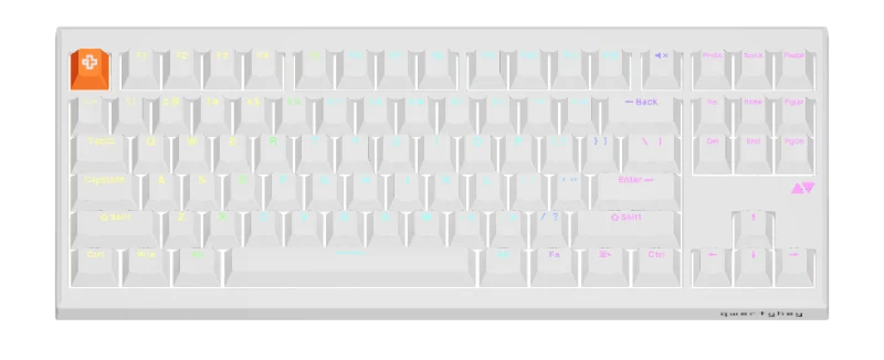 QK87H PRO White mechanical keyboard