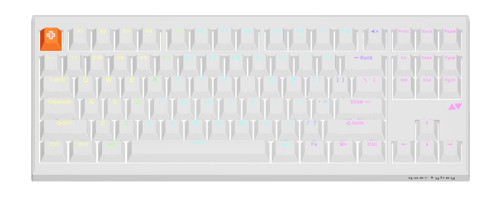 QK87H PRO White mechanical keyboard